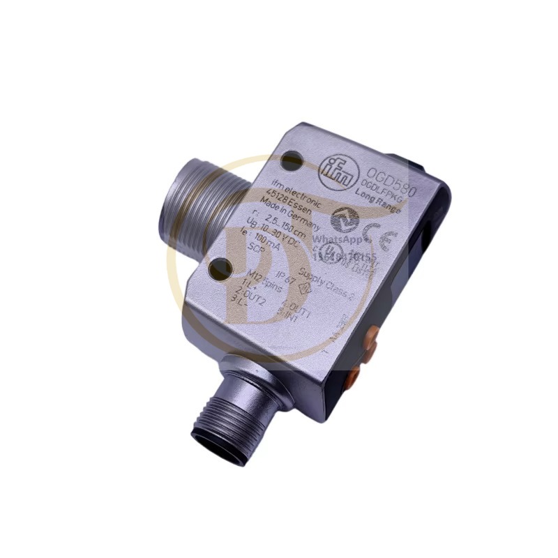 Industrial Laser Distance Sensor - Czujnik odległości IFM OGD580, laserowy czujnik