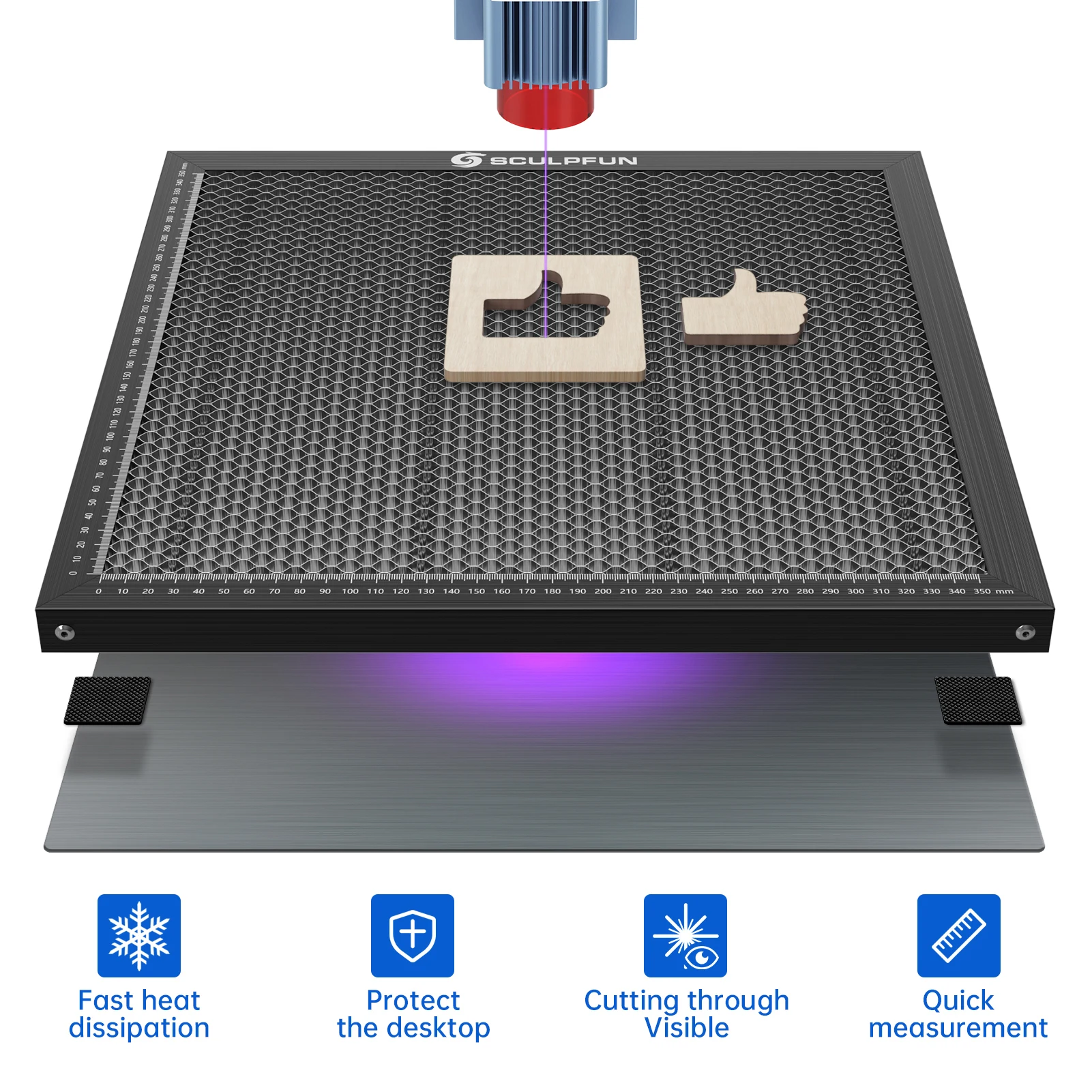 Co2 Laser Engraving Machine - Łóżko robocze do grawerowania laserowego Stół