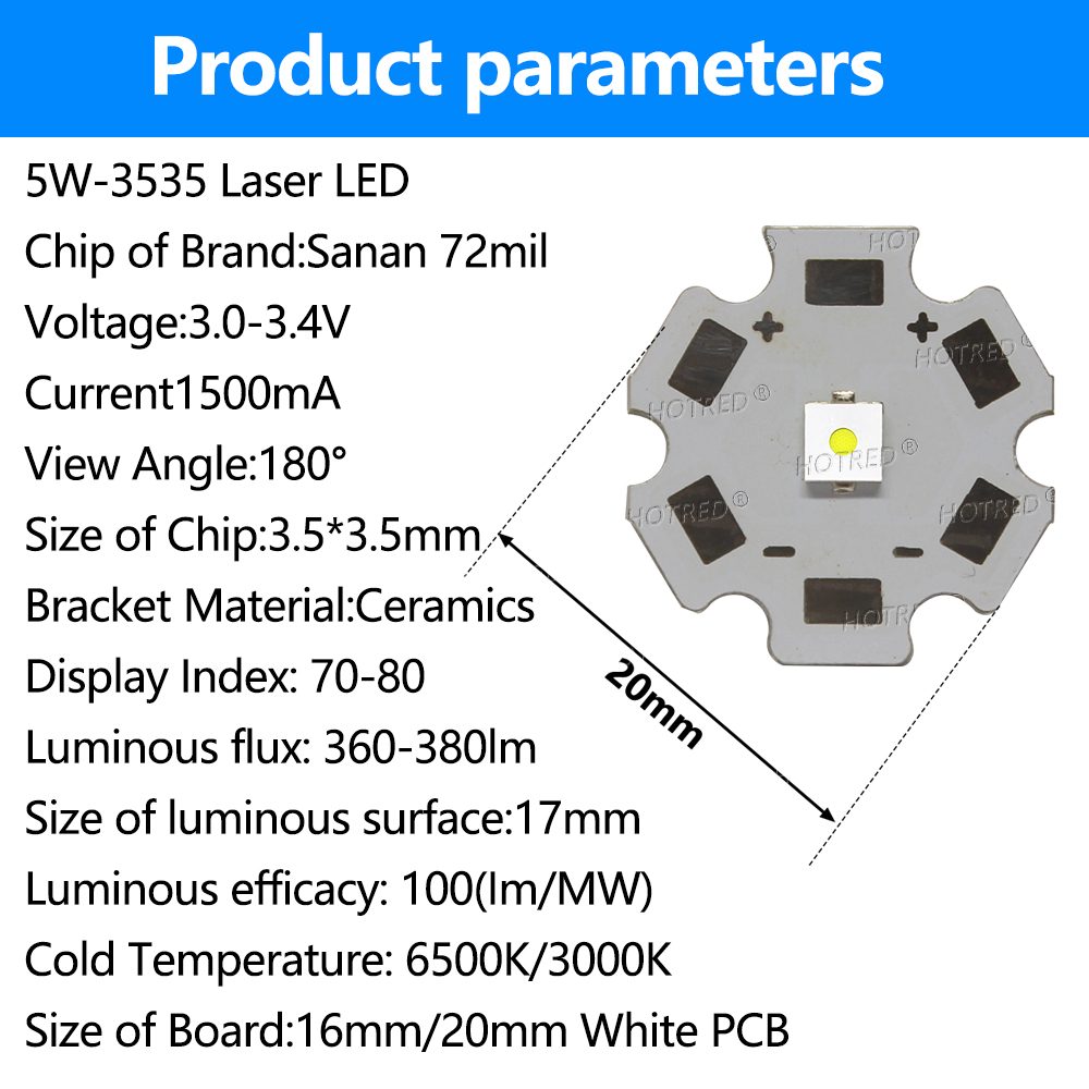 LED 5W 3535 Płaski biały koral – Industrial Laser Diode recenzja i cena