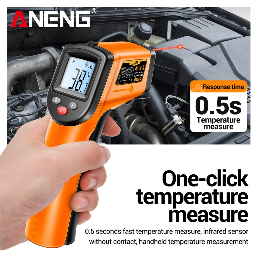 ANENG TH201 Cyfrowy termometr  – Industrial Laser Tool recenzja i cena