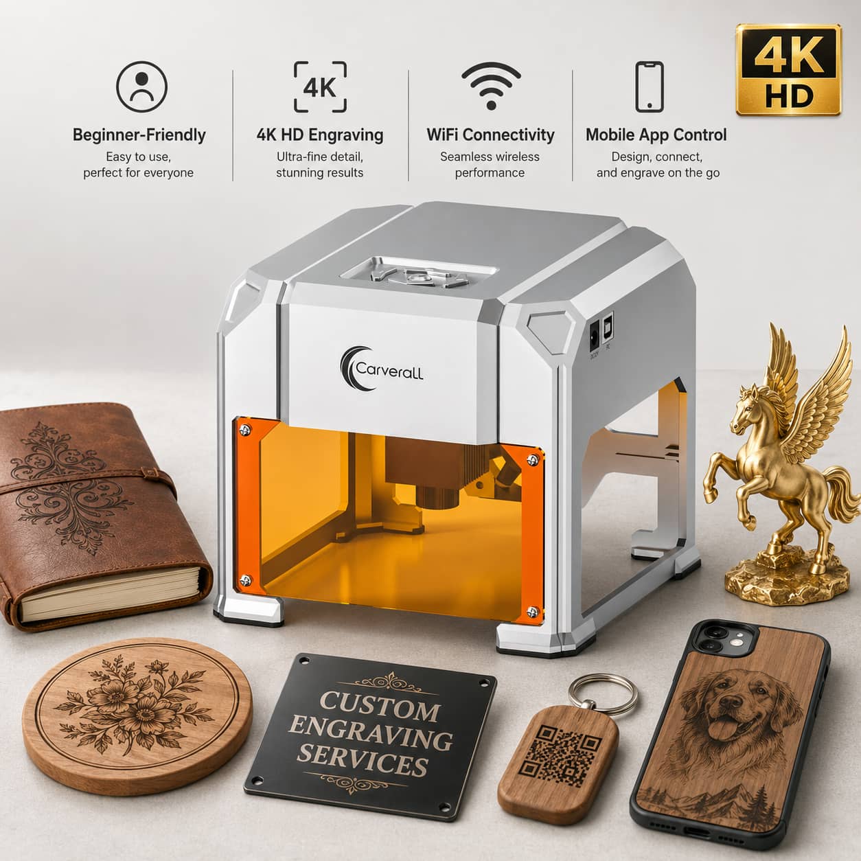 Laserowa grawerka Carverall, K – Industrial Laser Tool recenzja i cena