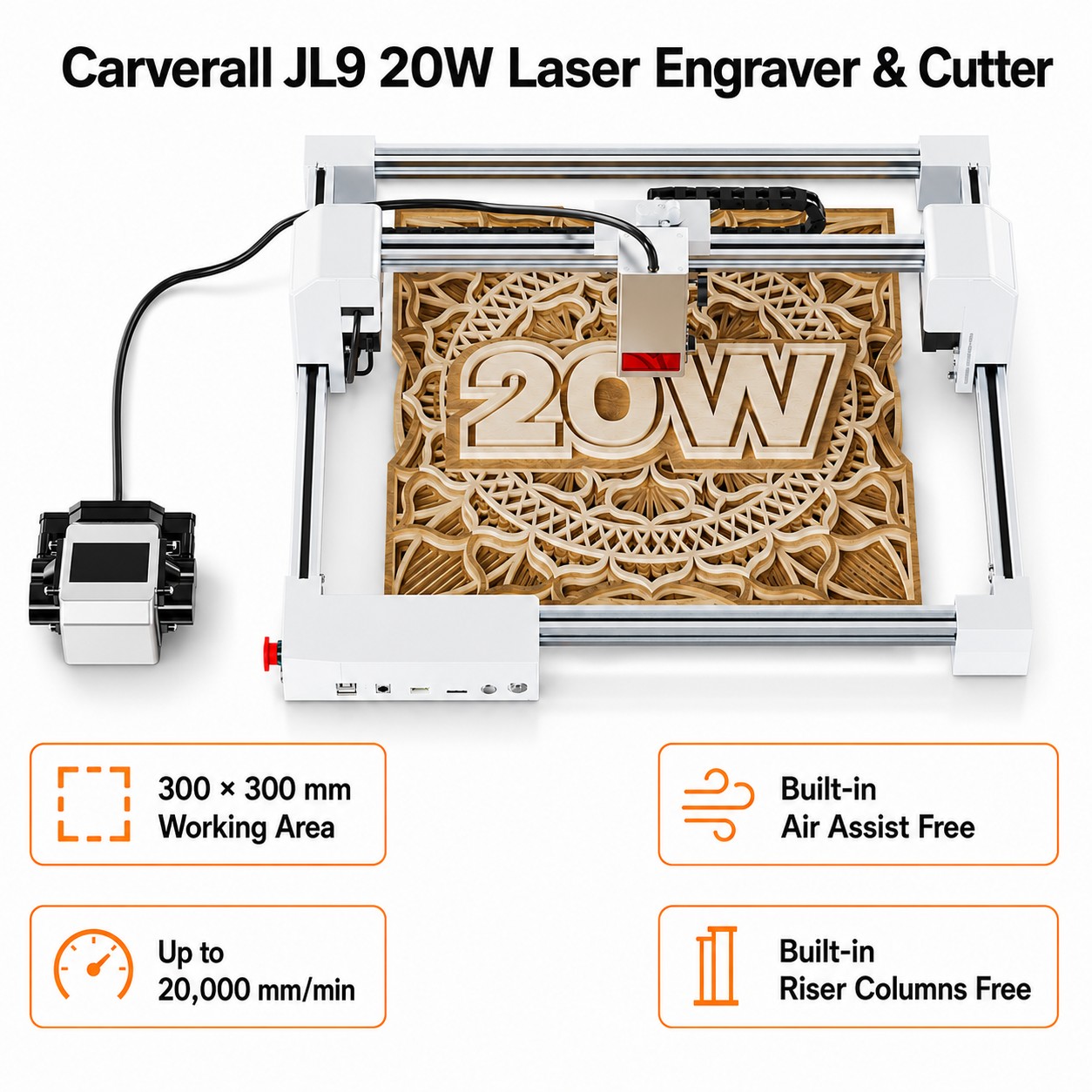 Carverall JL9 20W Laserowy Gra – Industrial Laser Removal recenzja i cena