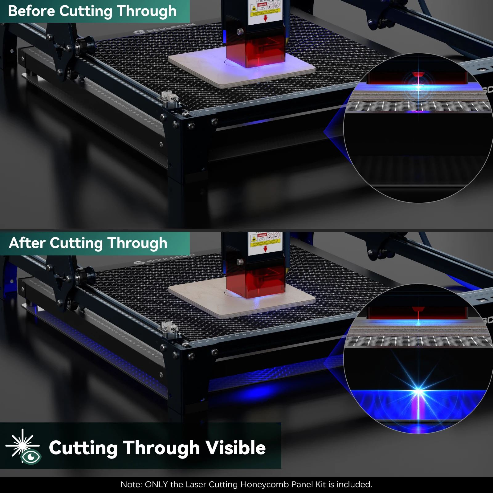 SCULPFUN 600x600mm stół warszt – Co2 Laser Engraving Machine recenzja i cena